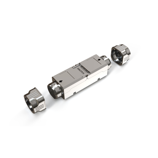 Łącznik do kabli sieciowych LAN Kat.6A ekranowany beznarzędziowy beczka