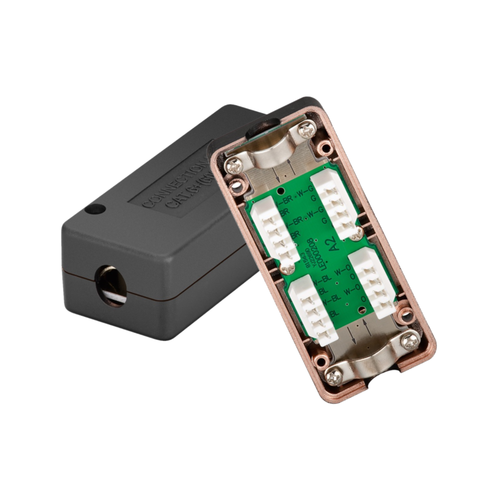 Złączka beczka sieciowa LAN łącząca STP Kat.6 / 6A /7 IDC