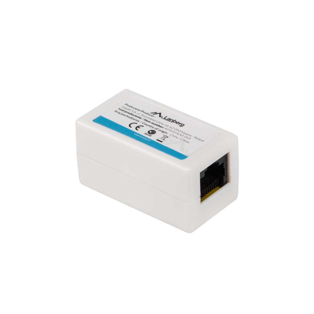 Adapter złączka sieciowa RJ45 RJ45 Kat.6 (beczka) – UTP / FTP