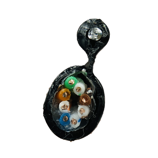 Kabel LAN zewnętrzny FTP kat. 5e żelowany ziemny miedziany Cu UV linka nośna