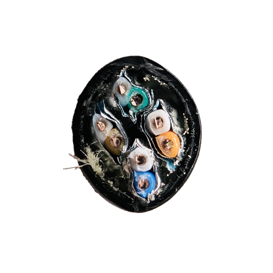 Kabel internetowy LAN ziemny kat. 7 żelowany zewnętrzny S/FTP 1m – kabel sieciowy odporny na UV, PE