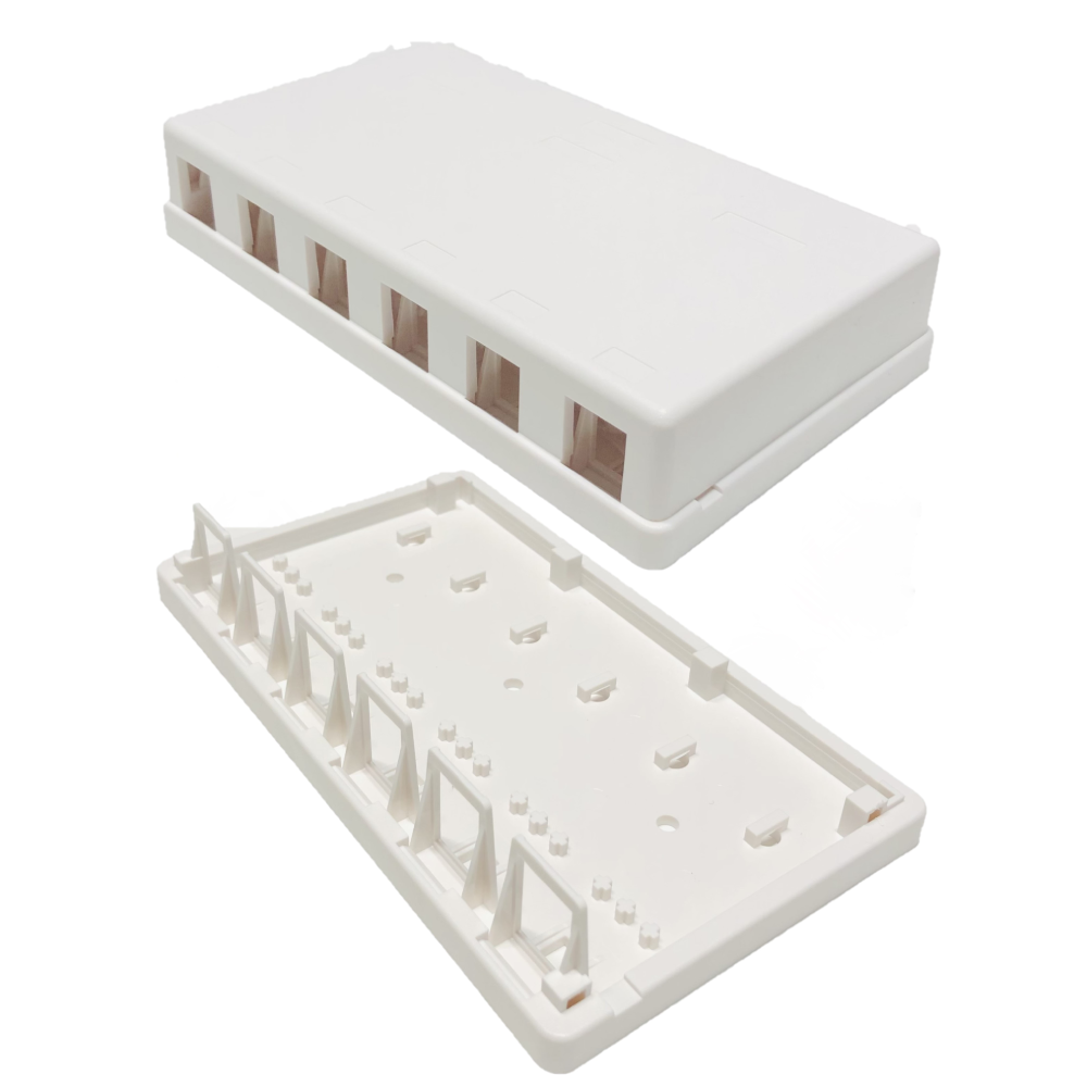 Obudowa natynkowa na moduły Keystone Snap-In – 1 / 2 / 4 / 6 / 8 portów