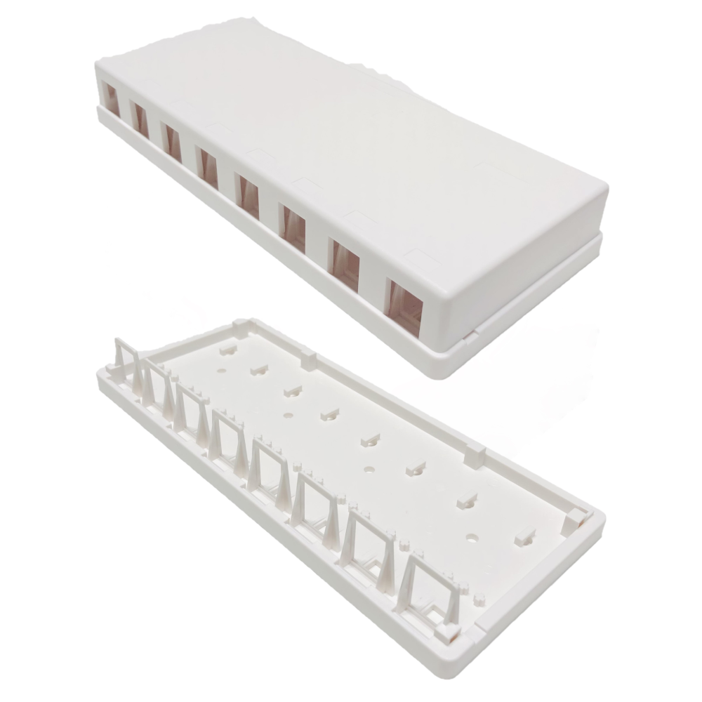 Obudowa natynkowa na moduły Keystone Snap-In – 1 / 2 / 4 / 6 / 8 portów