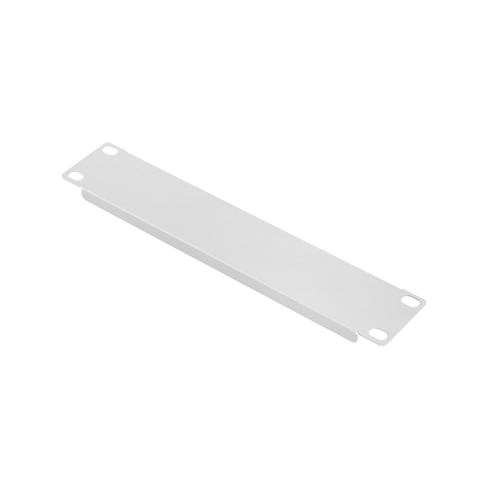 Zaślepka 1U do szafy RACK 10" – metalowa czarna / szara | panel zaślepiający
