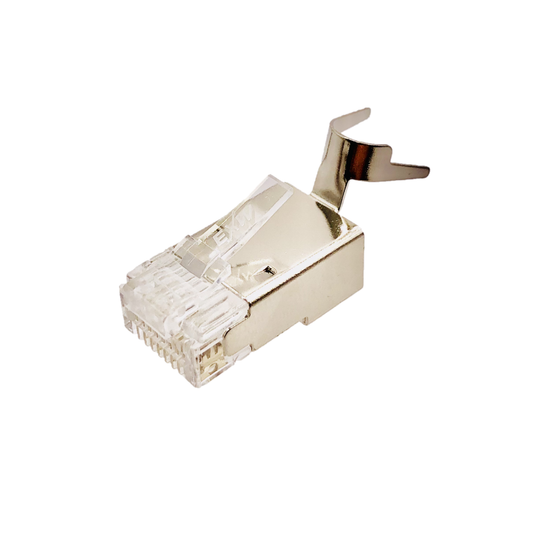 Wtyk RJ45 ekranowany Kat.6A z osłonką, AWG 22–24 – do grubych przewodów