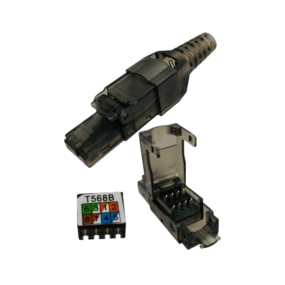 Wtyk RJ45 Beznarzędziowy Kat.6 | UTP / FTP | AWG 26-22