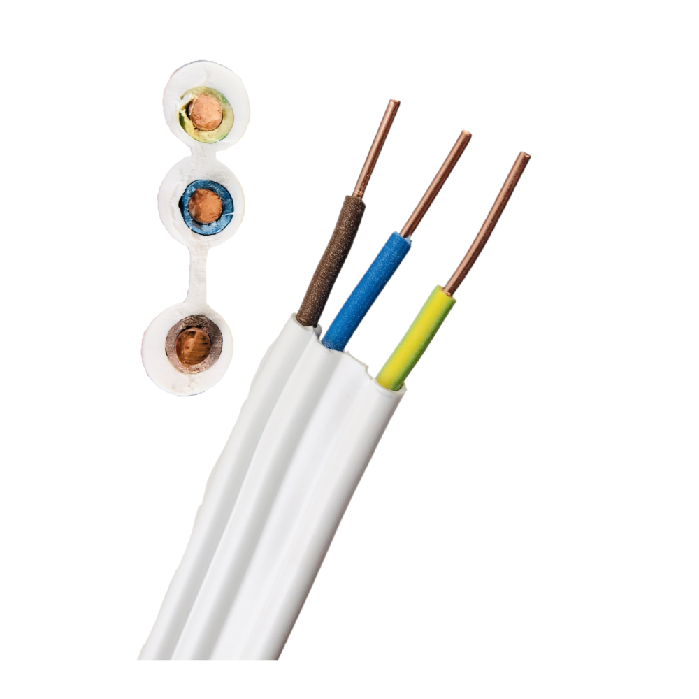 Przewód instalacyjny YDYt 300/500V – 2 lub 3 żyły, 1.5 mm² / 2.5 mm² – podtynkowy / natynkowy
