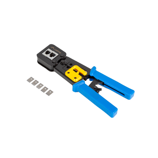 Zaciskarka do wtyków przelotowych RJ45 RJ12 RJ11 ściągacz izolacji Lanberg NT-0204