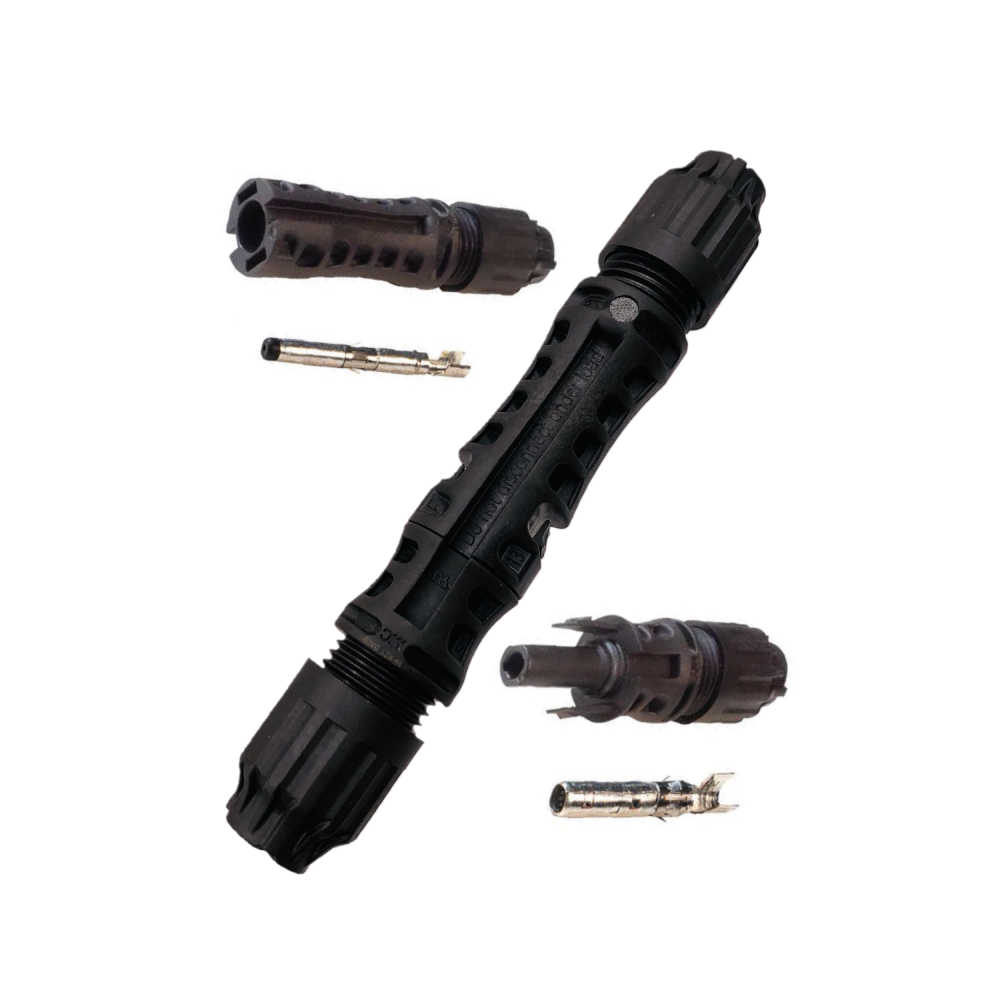 Komplet złącza MC4 EVO 2 do przewodu solarnego PV 10mm² – gniazdo + wtyk IP68