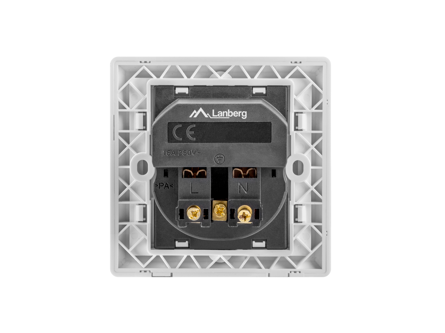 Gniazdo podtynkowe 230V 16A + 2x USB 2.1A – czarne / białe