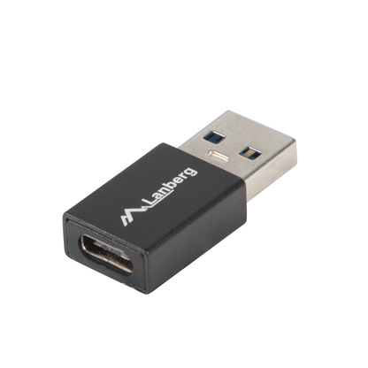 Adapter USB-C (F) do USB-A (M) 3.1 OTG czarny – Lanberg przejściówka USB