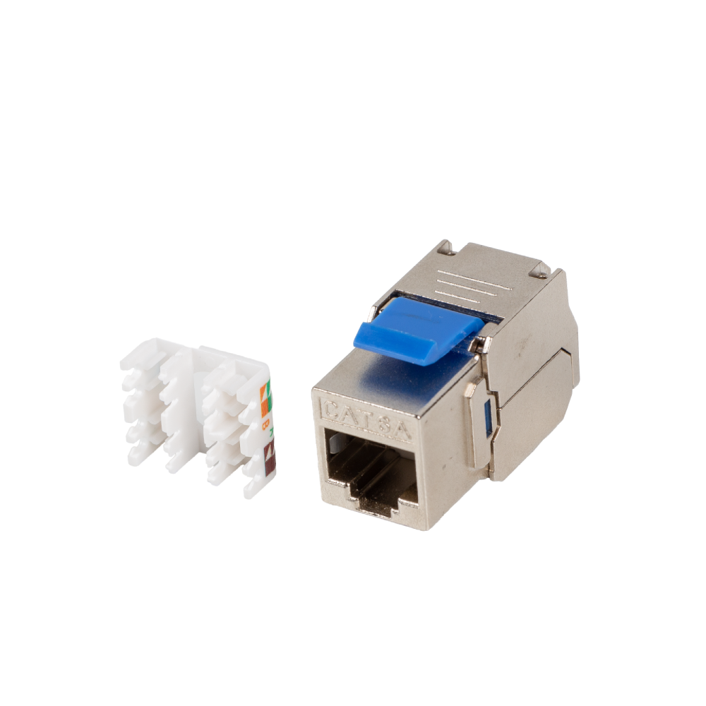 Gniazdo RJ45 Keystone Lanberg – Kat.6 / 6a / 7 / 8 – ekranowane / nieekranowane