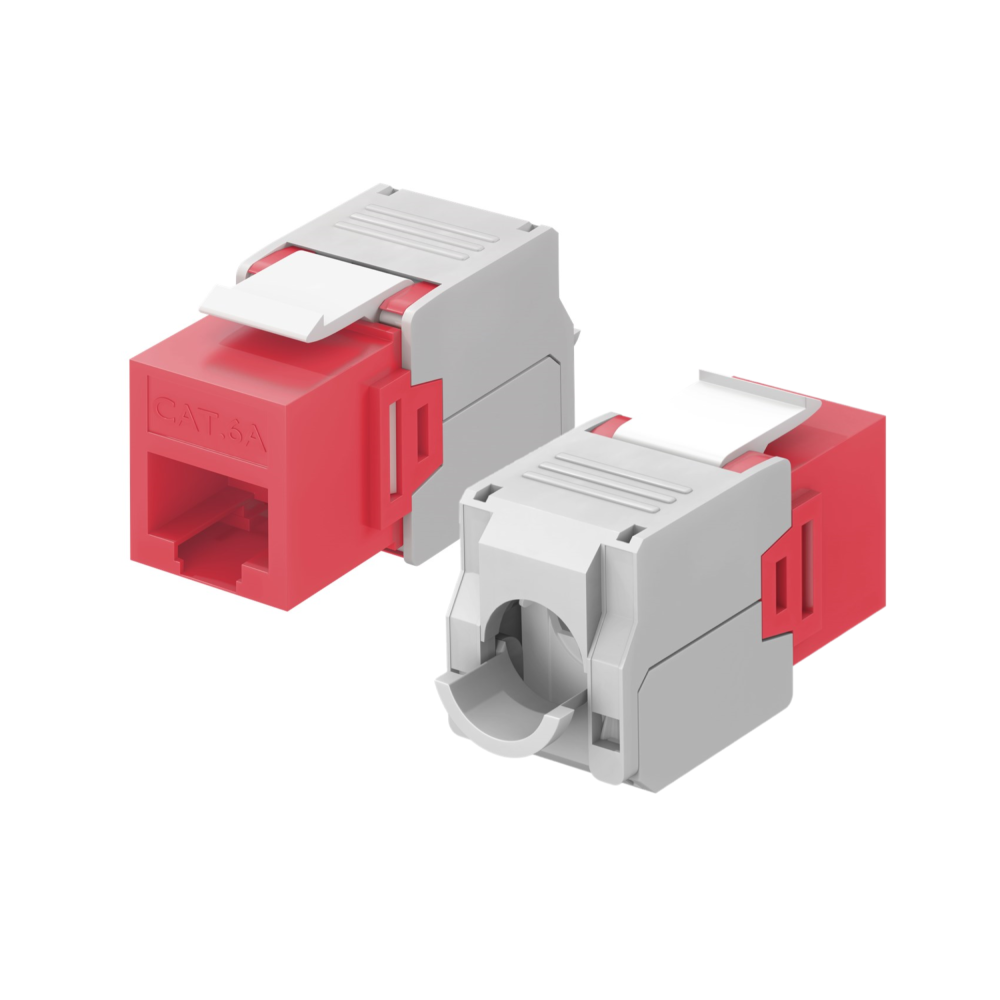 Moduł Keystone RJ45 Kat.6A UTP Beznarzędziowy – Gniazdo Sieciowe LAN kolory
