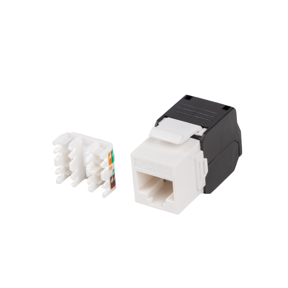 Gniazdo RJ45 Keystone Lanberg – Kat.6 / 6a / 7 / 8 – ekranowane / nieekranowane