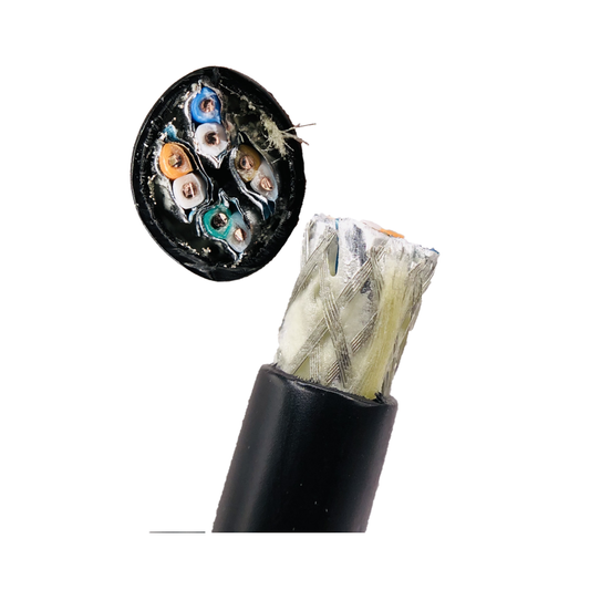 Kabel internetowy LAN ziemny kat. 7 żelowany zewnętrzny S/FTP 1m – kabel sieciowy odporny na UV, PE
