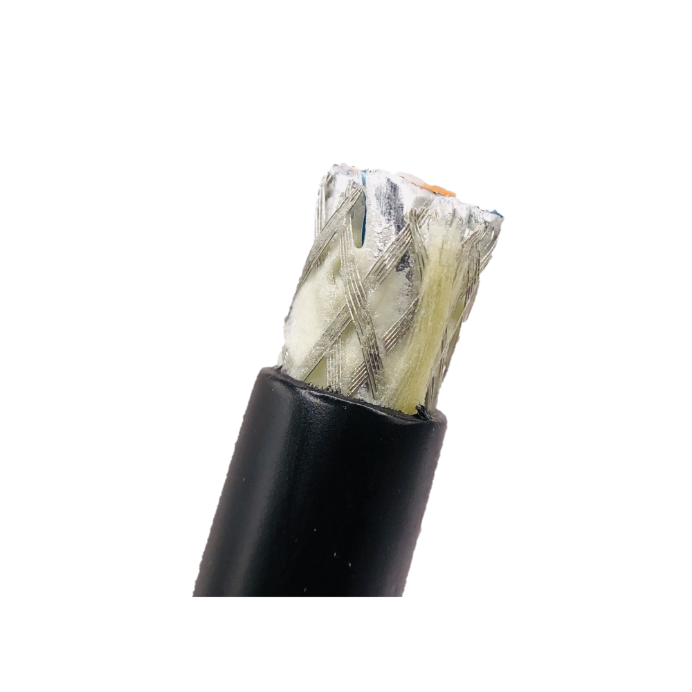 Kabel internetowy LAN ziemny kat. 7 żelowany zewnętrzny S/FTP 1m – kabel sieciowy odporny na UV, PE