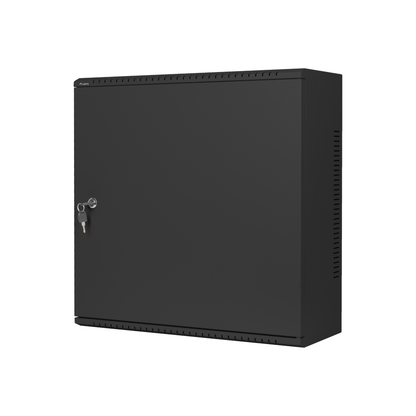 Szafa instalacyjna RACK wisząca 19" 6U+3U 540X200 natynkowa złożona czarna / szara