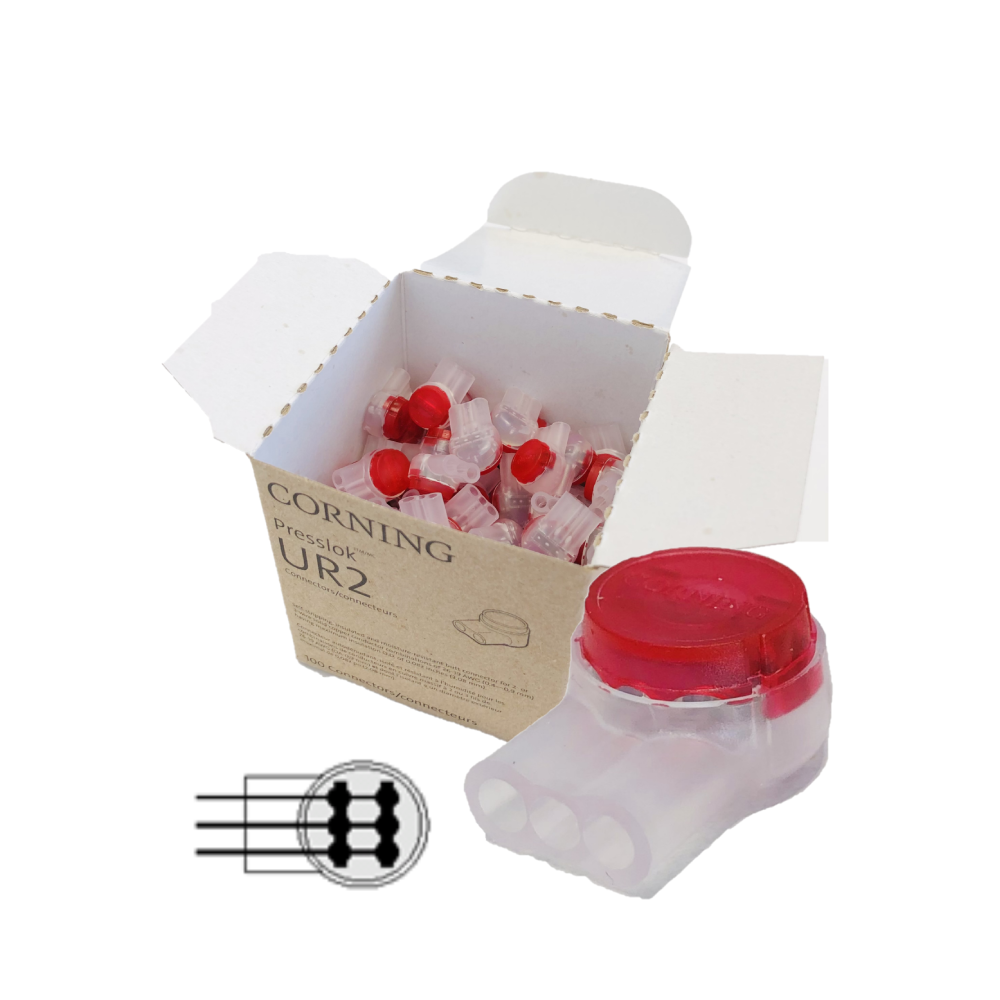 Żelowane złączki presslok AWG 19-26 szybkozłączki UY2 UR2 UB2A 0,4-0,9 mm, 100 sztuk