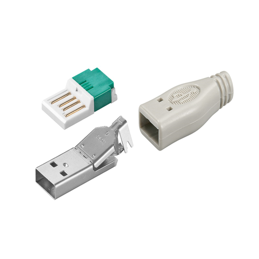 Wtyczka naprawcza USB-A 2.0 beznarzędziowa szybki montaż