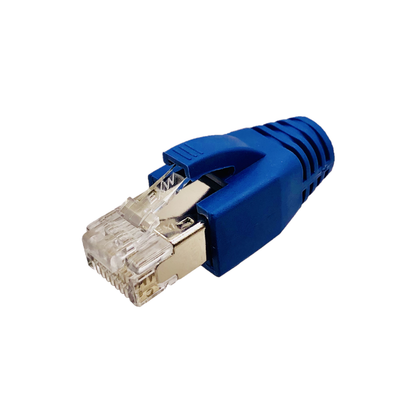 Wtyk RJ45 ekranowany Kat.6A z osłonką, AWG 22–24 – do grubych przewodów