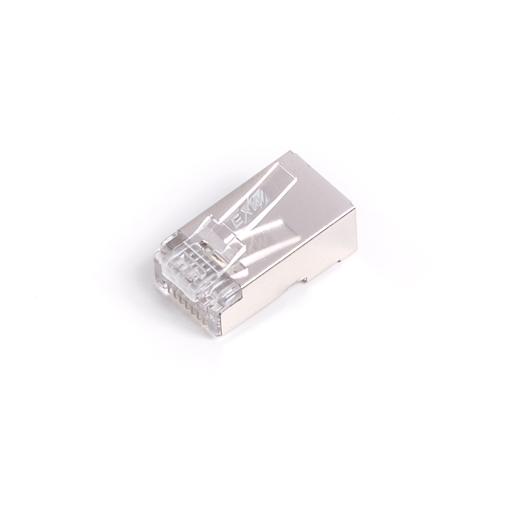 Zestaw 5x Wtyk RJ45 z osłonką – kat.6, UTP / FTP, AWG 26–24