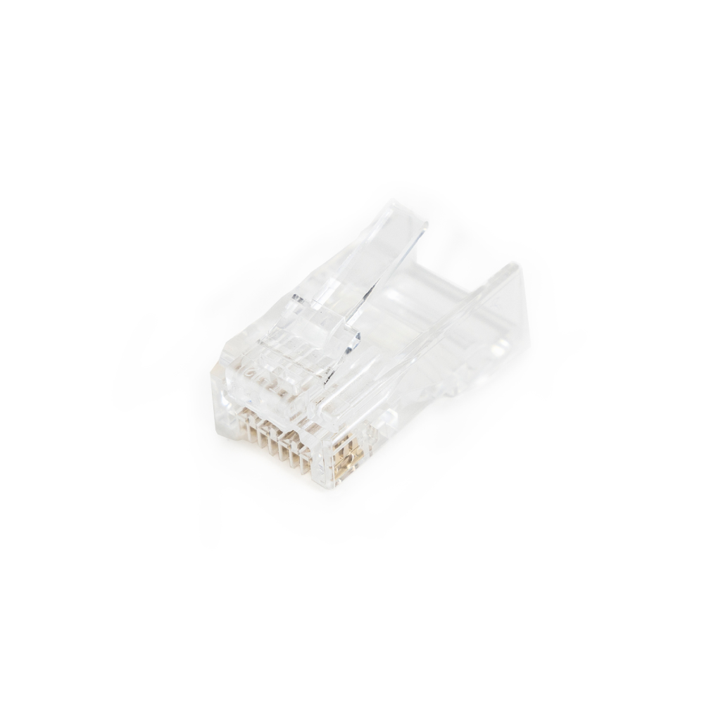Zestaw 5x Wtyk RJ45 z osłonką – kat.6, UTP / FTP, AWG 26–24