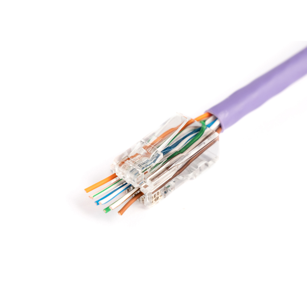Wtyk RJ45 przelotowy z osłonką kat.6 UTP/FTP | AWG 26–24 | 5 szt.
