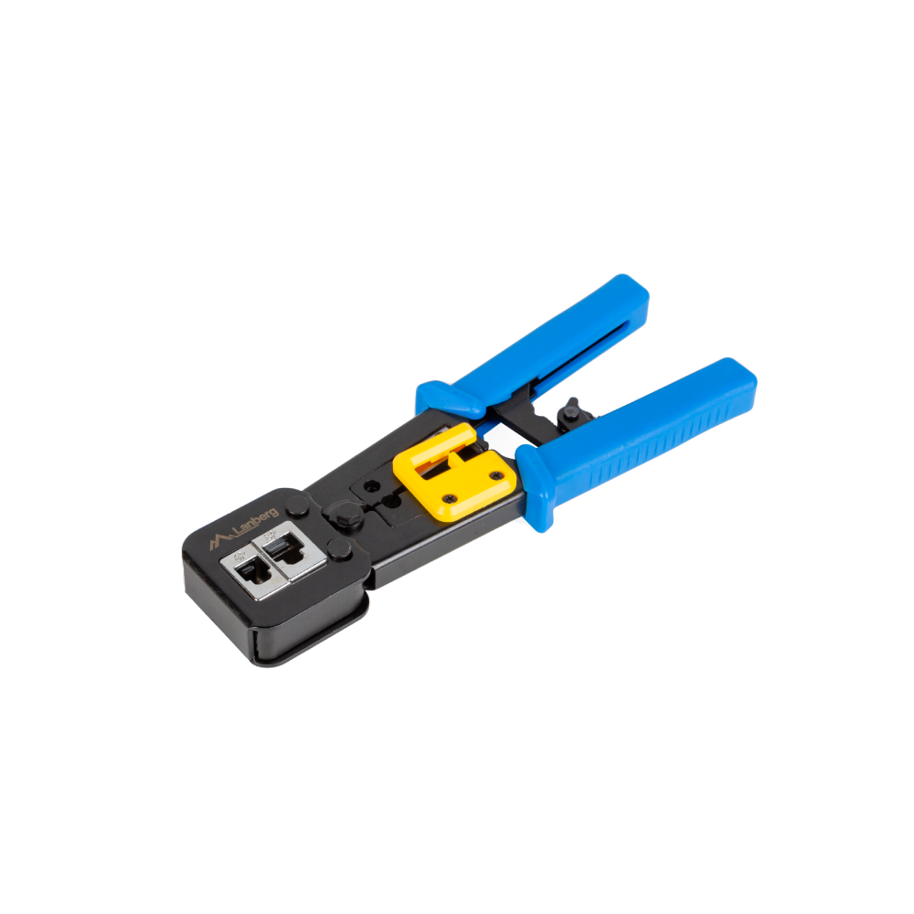 Zaciskarka do wtyków przelotowych RJ45 RJ12 RJ11 ściągacz izolacji Lanberg NT-0204
