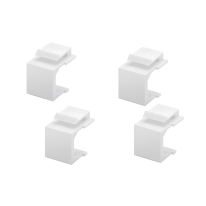 Zaślepki Keystone do paneli – Biały komplet 4 szt. | Moduł osłona RJ45