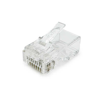 Wtyk RJ45 (8P8C) uniwersalny kat.6 nieekranowany AWG 26-24 opakowanie 100 szt