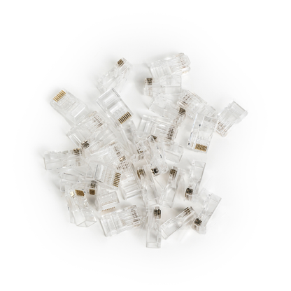 Wtyk RJ45 (8P8C) przelotowy kat.6 nieekranowany AWG 26-24 opakowanie 100 szt