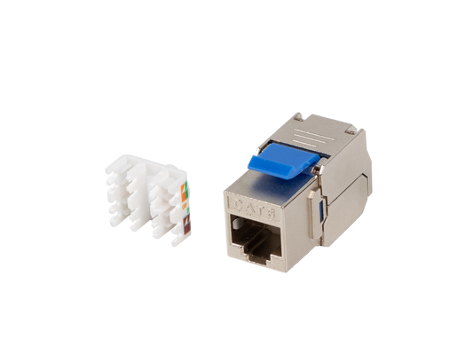 Gniazdo RJ45 Keystone Lanberg – Kat.6 / 6a / 7 / 8 – ekranowane / nieekranowane