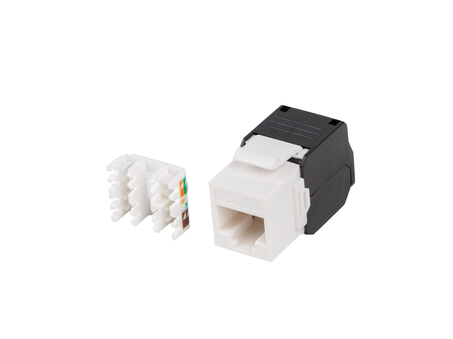 Gniazdo RJ45 Keystone Lanberg – Kat.6 / 6a / 7 / 8 – ekranowane / nieekranowane