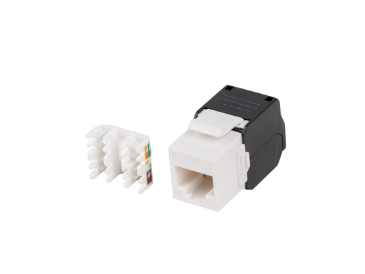 Gniazdo RJ45 Keystone Lanberg – Kat.6 / 6a / 7 / 8 – ekranowane / nieekranowane