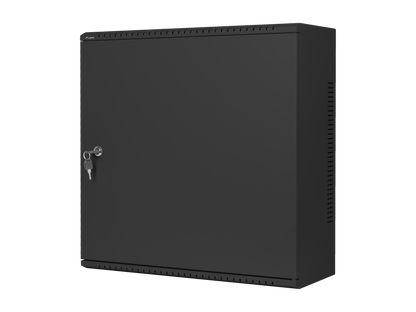 Szafa instalacyjna RACK wisząca 19" 6U+3U 540X200 natynkowa złożona czarna / szara