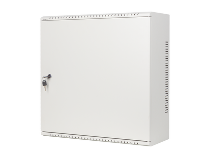Szafa instalacyjna RACK wisząca 19" 6U+3U 540X200 natynkowa złożona czarna / szara