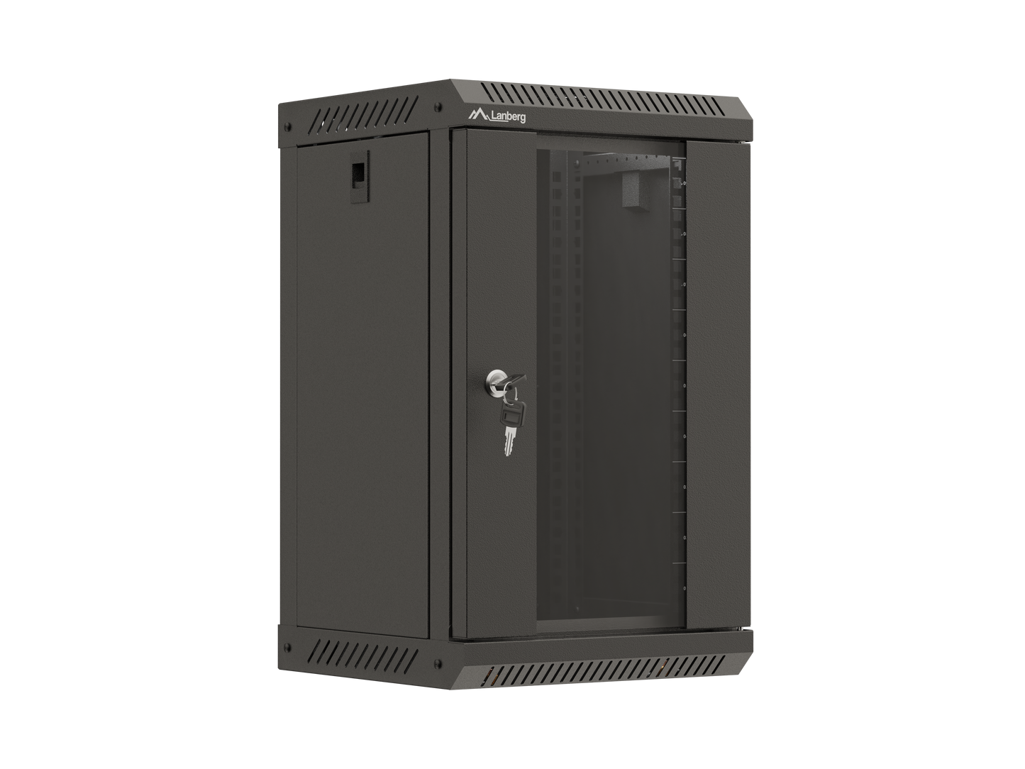 Szafa instalacyjna Rack wisząca 10" szara / czarna / 4U / 6U / 9U przeszklone drzwi