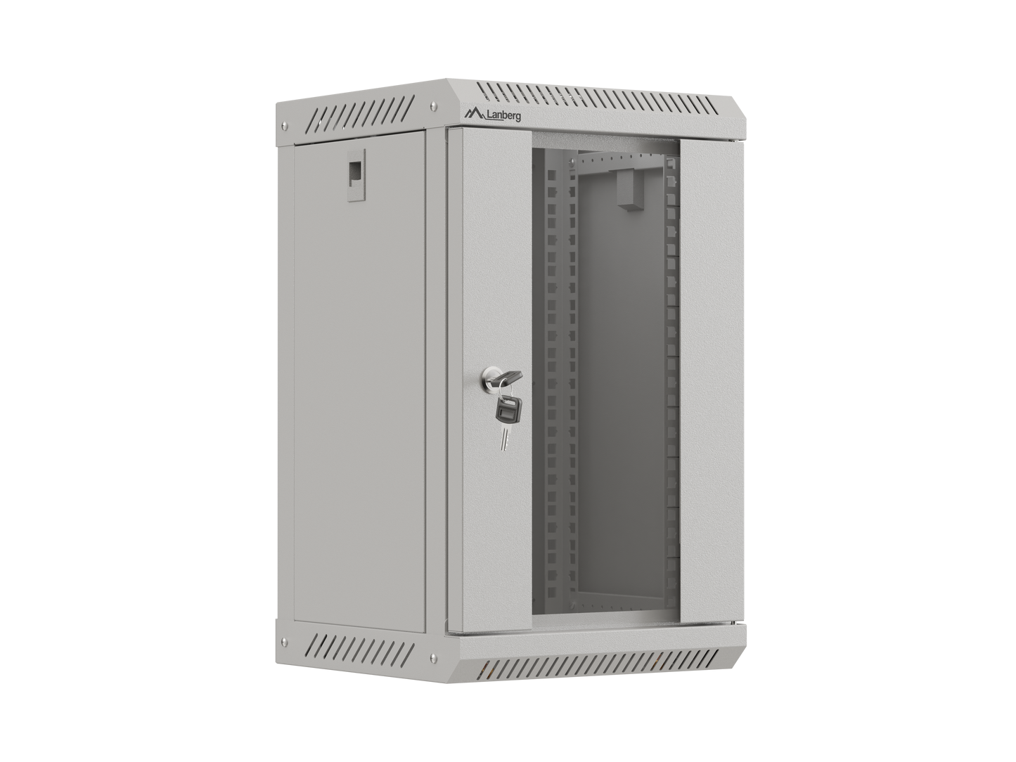 Szafa instalacyjna Rack wisząca 10" szara / czarna / 4U / 6U / 9U przeszklone drzwi