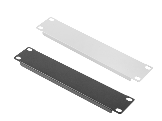 Zaślepka do szaf RACK 10" 1U metalowa czarna / szara